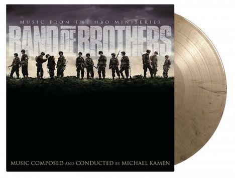 Filmmusik: Band Of Brothers (Michael Kamen) (20th Anniversary) (180g) (Limited Numbered Edition) (Black &amp; Gold Marbled Vinyl), 2 LPs