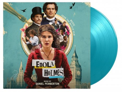 Filmmusik: Enola Holmes (180g) (Limited Numbered Edition) (Solid Turquoise Vinyl), 2 LPs