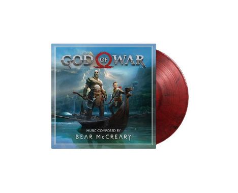 Filmmusik: God Of War (180g) (Limited Numbered Edition) (Red &amp; Black Marbled Vinyl), 2 LPs