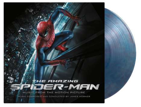 Filmmusik: The Amazing Spider-Man (180g) (Limited Numbered Edition) (Translucent Blue &amp; Red Marbled Vinyl), 2 LPs