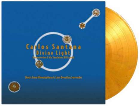 Carlos Santana: Divine Light: Reconstruction &amp; Mix Translation By Bill Laswell (180g) (Limited Numbered Edition) (Yellow, Red &amp; Black Marbled Vinyl), 2 LPs