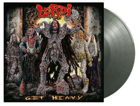 Lordi: Get Heavy (180g) (Limited Numbered Edition) (Silver & Dark Green Marbled Vinyl), LP