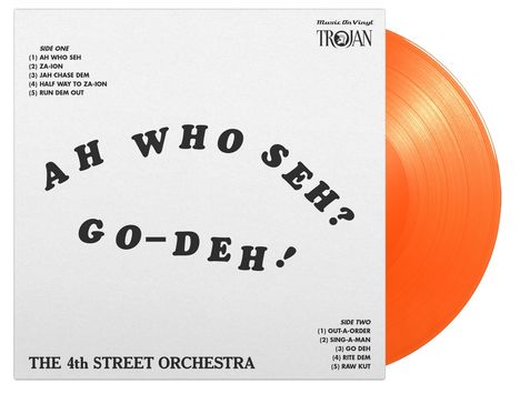 The 4th Street Orchestra: Ah Who Seh? Go-Deh! (180g) (Limited Numbered Edition) (Orange Vinyl), LP