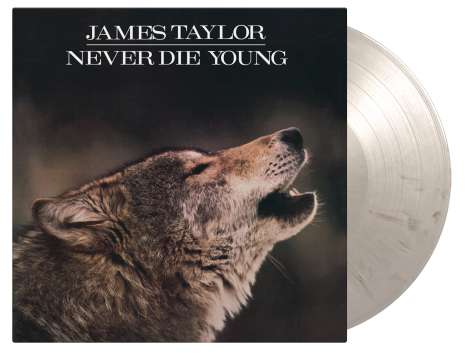 James Taylor: Never Die Young (180g) (Limited Numbered Edition) (White &amp; Black Marbled Vinyl), LP