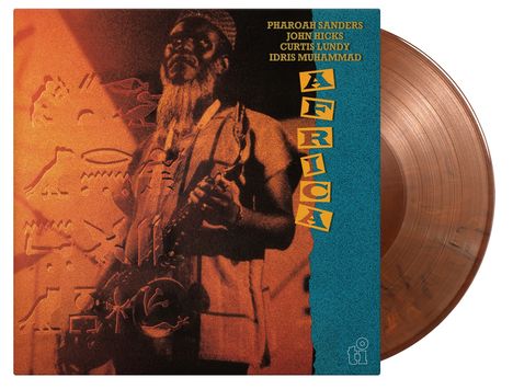 Pharoah Sanders (1940-2022): Africa (180g) (Limited Numbered Edition) (Orange &amp; Black Marbled Vinyl), 2 LPs