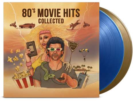 Filmmusik: 80's Movie Hits Collected (180g) (Limited Edition) (LP1: Translucent Blue Vinyl / LP2: Gold Vinyl), 2 LPs