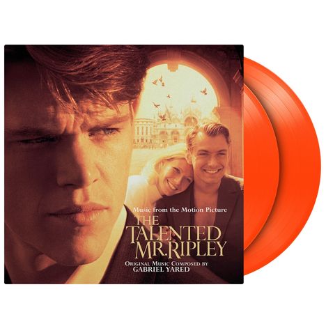 Texte: "Music from the Motion Picture THE TALENTED MR. RIPLEY. Original Music Composed by GABRIEL YARED." Cover mit Porträts.
