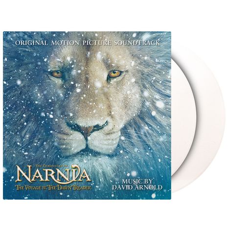 "Original Motion Picture Soundtrack," "The Chronicles of Narnia: The Voyage of the Dawn Treader," "Music by David Arnold." Ein Löwe im Schnee.