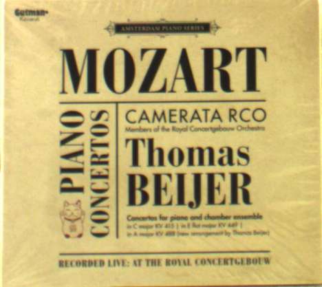 Wolfgang Amadeus Mozart (1756-1791): Klavierkonzerte Nr.13,14,23 (arr. für Klavier &amp; Kammerensemble), CD