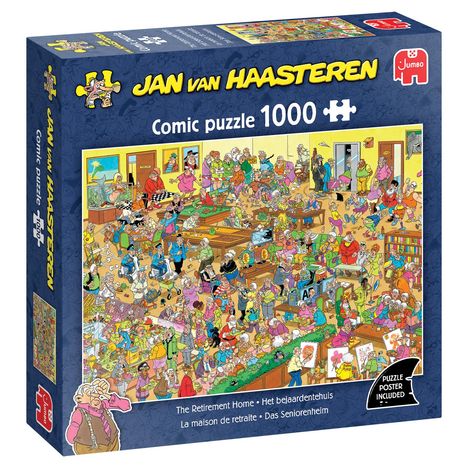 Jan van Haasteren - Das Seniorenheim - Puzzle 1000 Teile, Spiele
