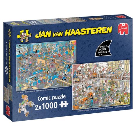 Jan van Haasteren - Das Renovierungsprojekt & Der Baumarkt (2x1000 Teile), Spiele