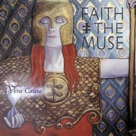 „FAITH THE MUSE“, „Vera Causa“. Illustration: Kriegerin mit rotem Haar und Rüstung, hält einen Stab.