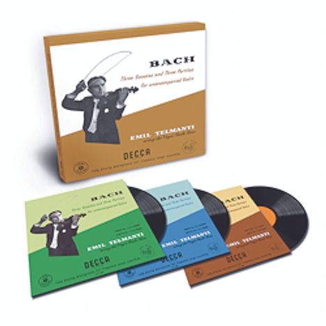 Johann Sebastian Bach (1685-1750): Sonaten &amp; Partiten für Violine BWV 1001-1006 (180g/33rpm), 3 LPs