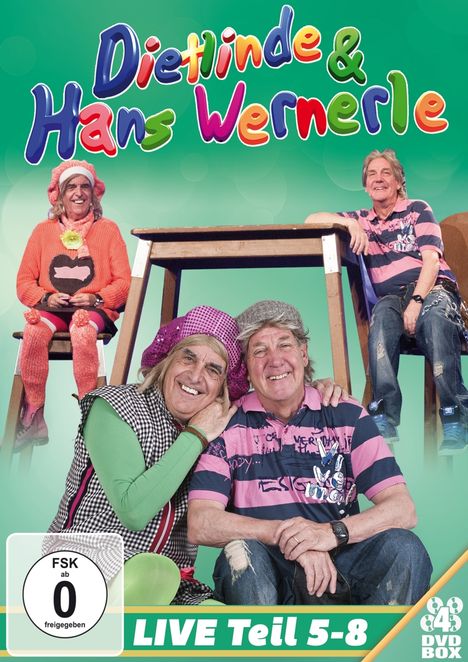 Dietlinde &amp; Hans Wernerle: Live-Teil 5-8, 4 DVDs