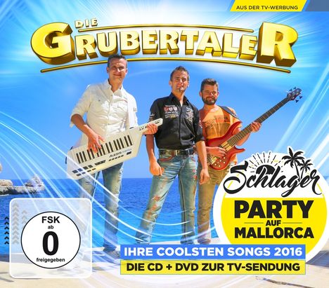 Die Grubertaler: Schlagerparty auf Mallorca, 1 CD und 1 DVD