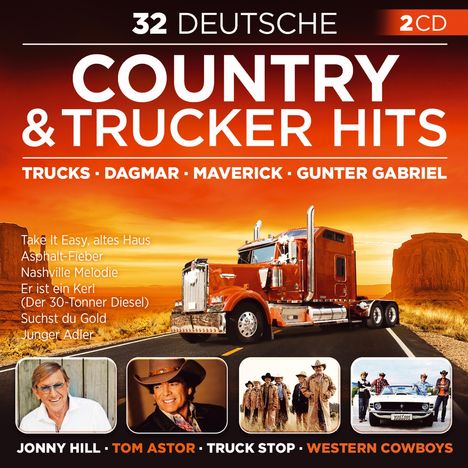 32 Deutsche Country &amp; Trucker Hits, 2 CDs