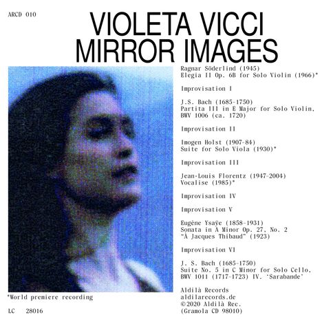 Violeta Vicci - Mirror Images, CD