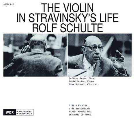 Igor Strawinsky (1882-1971): Werke für Violine &amp; Klavier - "The Violin in Stravinsky's Life", 2 CDs