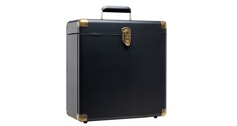 LP-Koffer Black-Retro-Style für 35 LPs oder 25 Doppel-LPs, Zubehör