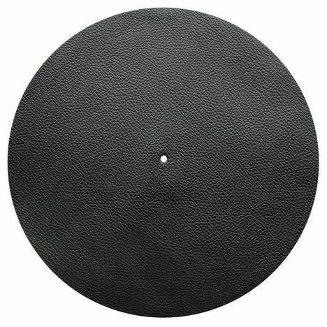 Schallplatten-Matte Slipmat (Leder schwarz), Zubehör