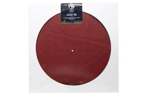 Schallplatten-Matte Slipmat (Leder rot), Zubehör