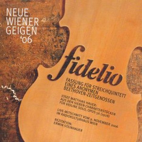 Ludwig van Beethoven (1770-1827): Fidelio op.72 (Fassung für Streichquintett), CD