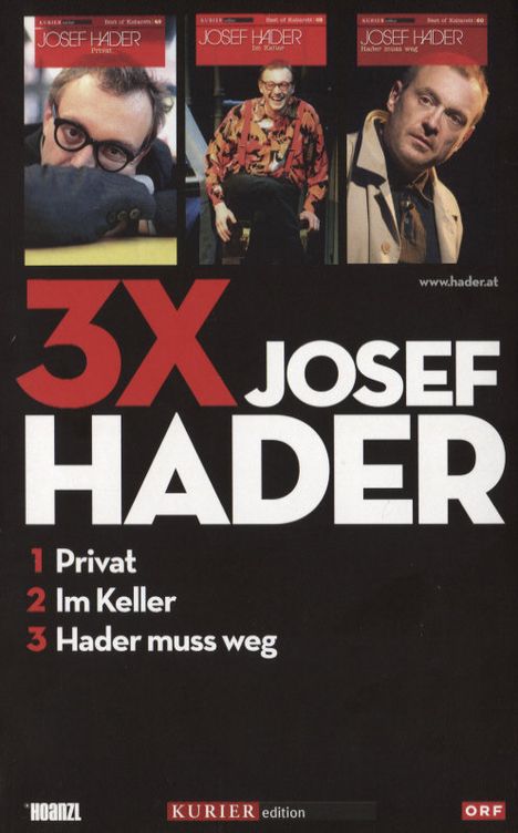 3x Josef Hader, 3 DVDs