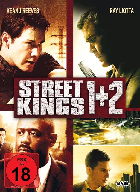 Street Kings 1 &amp; 2 (Blu-ray &amp; DVD im Mediabook), 2 Blu-ray Discs und 2 DVDs