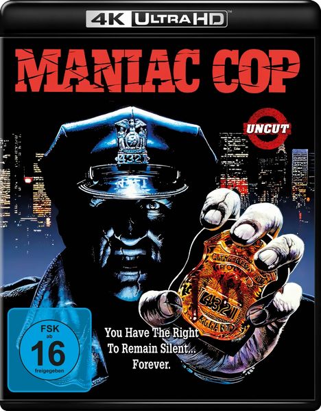 Maniac Cop (Ultra HD Blu-ray), Ultra HD Blu-ray