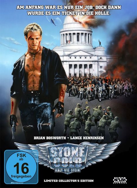 Stone Cold - Kalt wie Stein (Blu-ray &amp; DVD im Mediabook), 1 Blu-ray Disc und 2 DVDs