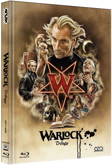 Warlock Trilogy (Blu-ray im Mediabook), 3 Blu-ray Discs