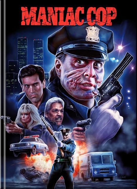 Maniac Cop (Ultra HD Blu-ray & Blu-ray im Mediabook), 1 Ultra HD Blu-ray und 1 Blu-ray Disc
