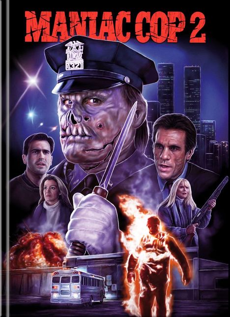 Maniac Cop 2 (Ultra HD Blu-ray & Blu-ray im Mediabook), 1 Ultra HD Blu-ray und 1 Blu-ray Disc