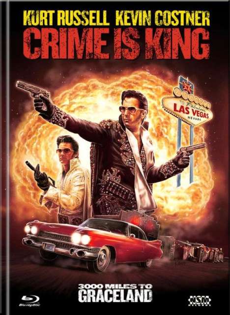Crime is King - 3000 Miles to Graceland (Blu-ray &amp; DVD im Mediabook), 1 Blu-ray Disc und 1 DVD