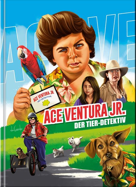 Ace Ventura jr. - Der Tier-Detektiv (Blu-ray &amp; DVD im Mediabook), 1 Blu-ray Disc und 1 DVD