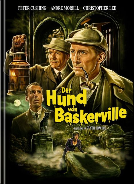 Der Hund von Baskerville (1959) (Blu-ray &amp; DVD im Mediabook), 1 Blu-ray Disc und 1 DVD