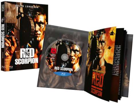 Red Scorpion (Blu-ray &amp; DVD im Mediabook), 1 Blu-ray Disc und 1 DVD
