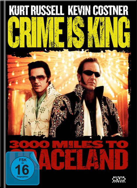 Crime is King - 3000 Miles to Graceland (Blu-ray &amp; DVD im Mediabook), 1 Blu-ray Disc und 1 DVD