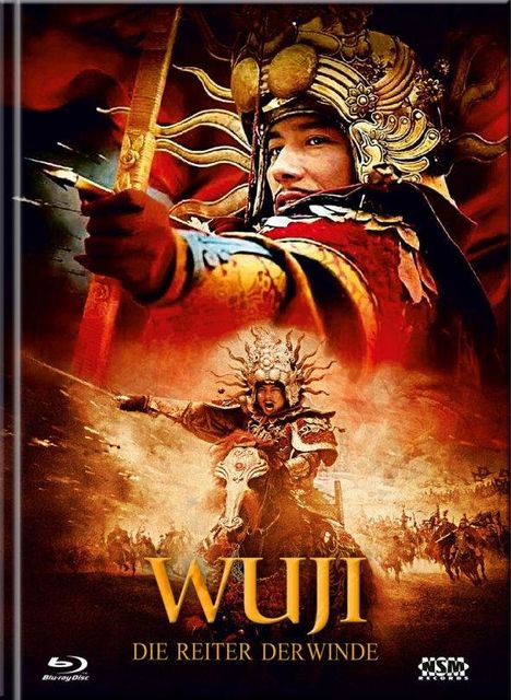 Wu Ji - Die Reiter der Winde (Blu-ray &amp; DVD im Mediabook), 1 Blu-ray Disc und 2 DVDs