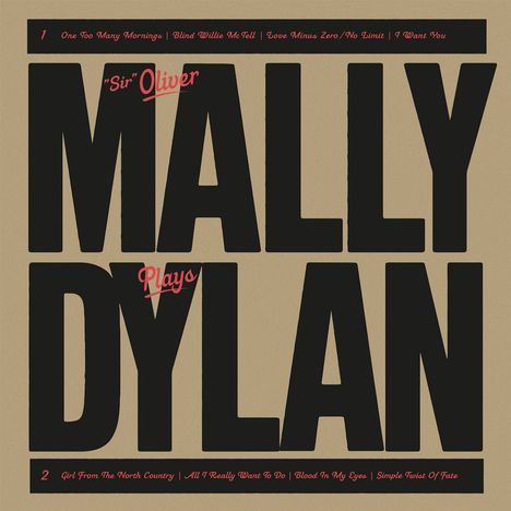 'Sir' Oliver Mally: Mally Plays Dylan, LP