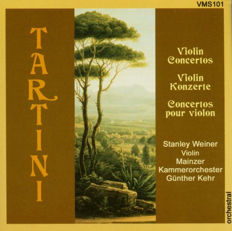 Giuseppe Tartini (1692-1770): Violinkonzerte in C,D,F,B, CD