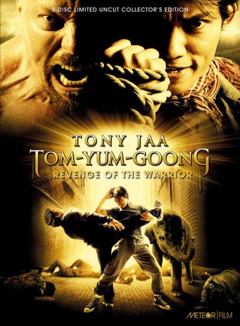 Tom Yum Goong - Revenge of the Warrior (Blu-ray &amp; DVD im Mediabook), 1 Blu-ray Disc und 2 DVDs
