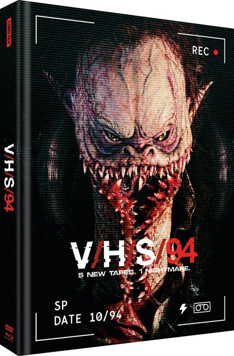 V/H/S/94 (Blu-ray & DVD im Mediabook), 1 Blu-ray Disc und 1 DVD