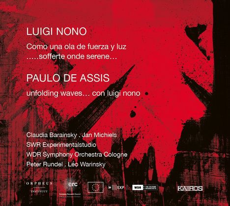 Luigi Nono (1924-1990): Como una ola de fuerza y luz, CD