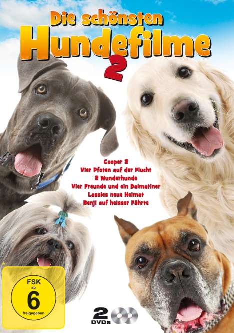 Die schönsten Hundefilm Edition 2 (6 Filme auf 2 DVDs), 2 DVDs