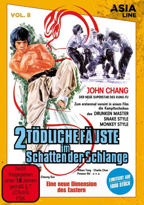 2 tödliche Fäuste im Schatten der Schlange, DVD