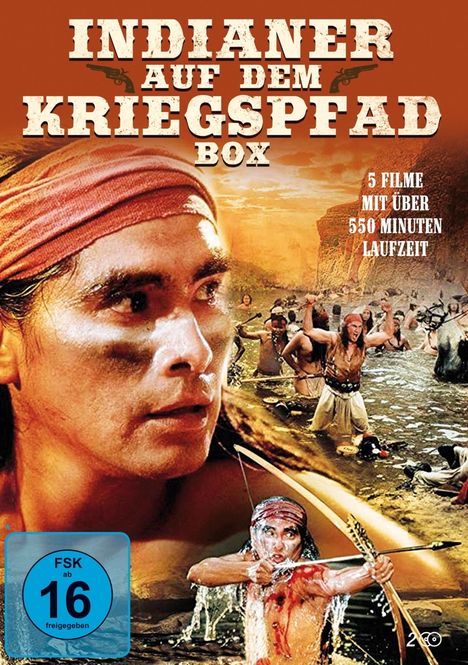 Indianer auf dem Kriegspfad Box (5 Filme auf 2 DVDs), 2 DVDs