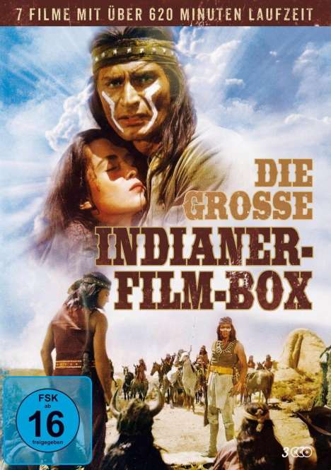 Die grosse Indianer-Film-Box (7 Filme auf 3 DVDs), 3 DVDs