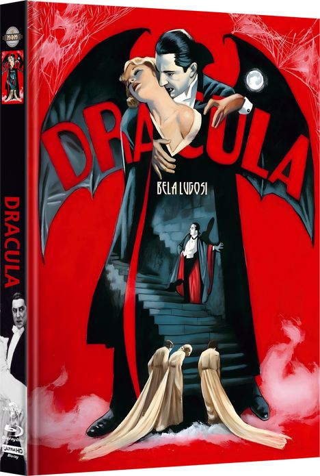 Dracula (1931) (Ultra HD Blu-ray &amp; Blu-ray im Mediabook), 1 Ultra HD Blu-ray und 1 Blu-ray Disc