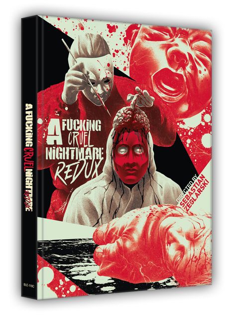 „A Fucking Cruel Nightmare: Redux“ und „Directed by Sebastian Zeglarski“. Illustration mit bedrohlicher, surrealer Szene.